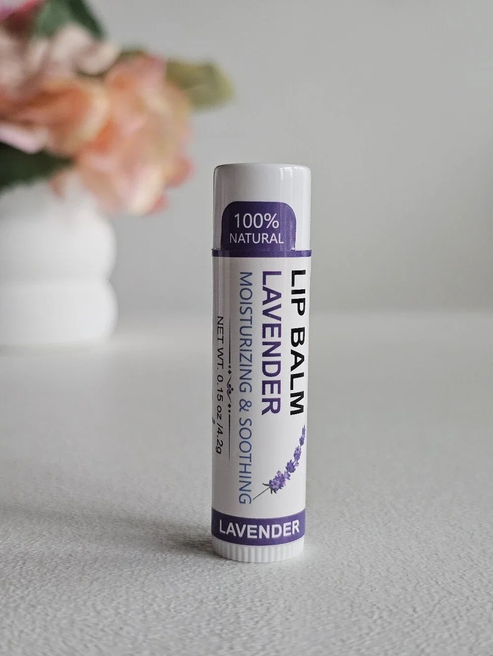100% Natural Lip Balm 6 Pack Bundle Honey Lavender Grapefruit Lemon Shea Butter